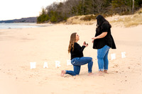 Amber's Ring Reveal to Nina @ Harbor Springs Beach