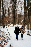 Roxanne + Spencer Winter Wedding @ Nature - Michigan
